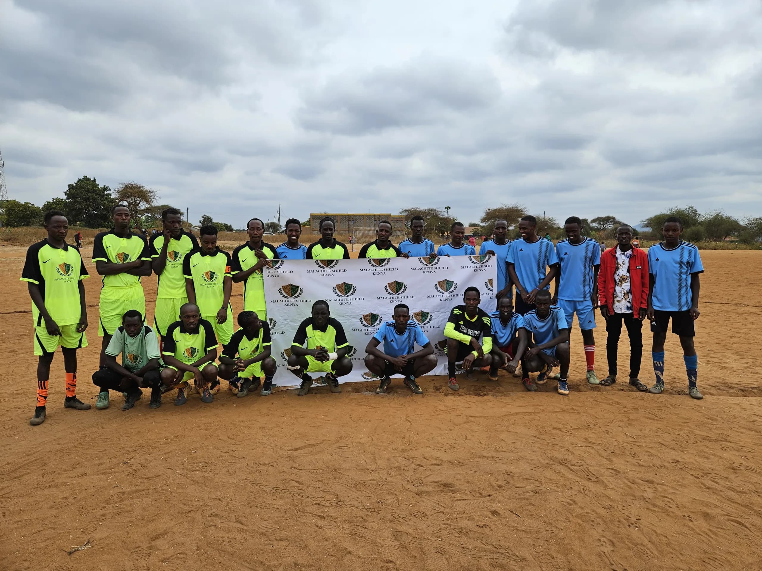 Football captains at the Maparasha tournament